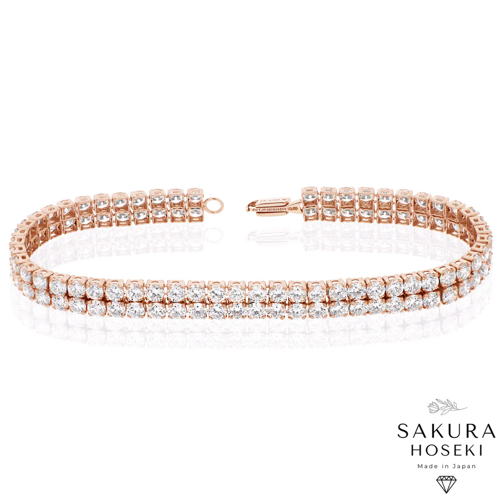 6.5ct Tennis Bracelet Rose Gold - Image 3