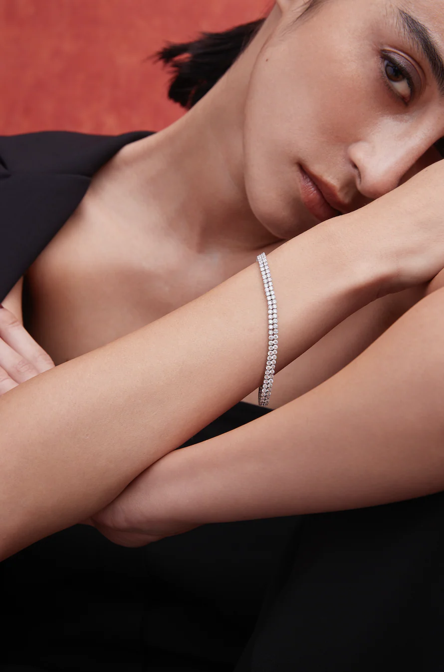 6.5ct Tennis Bracelet Rose Gold - Image 4