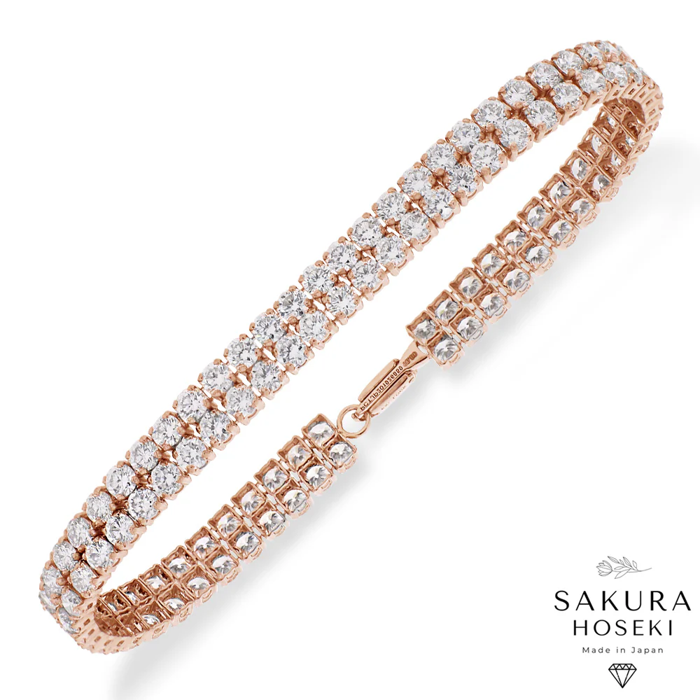 6.5ct Tennis Bracelet Rose Gold - Image 5