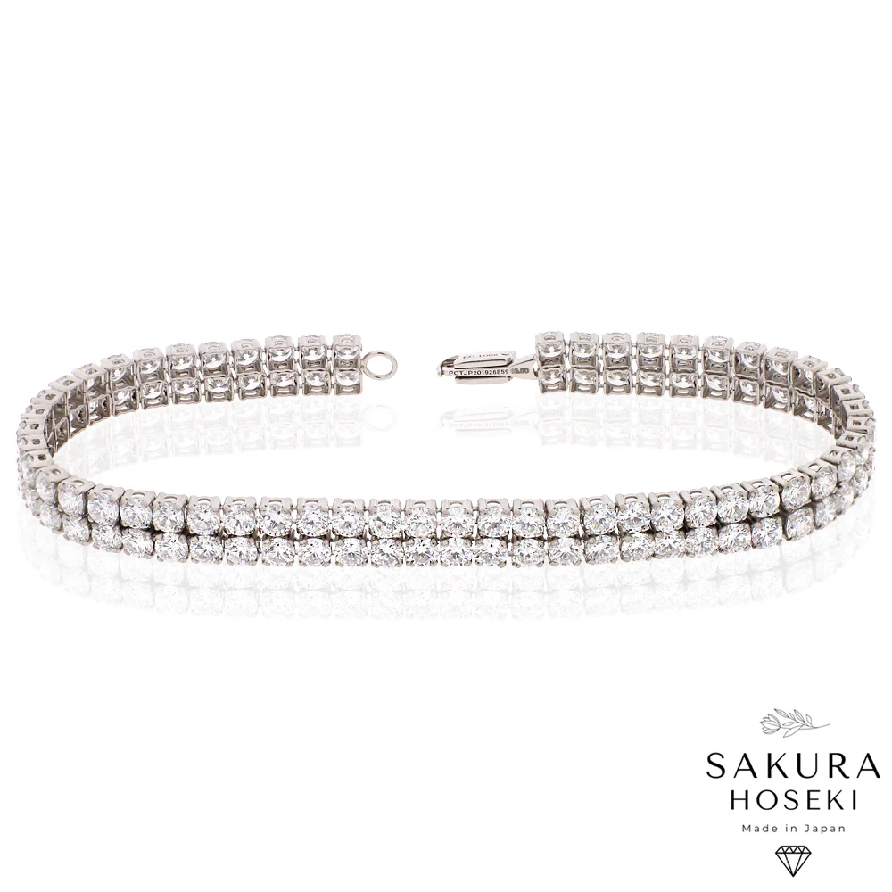 6.5ct Tennis Bracelet White Gold - Image 3