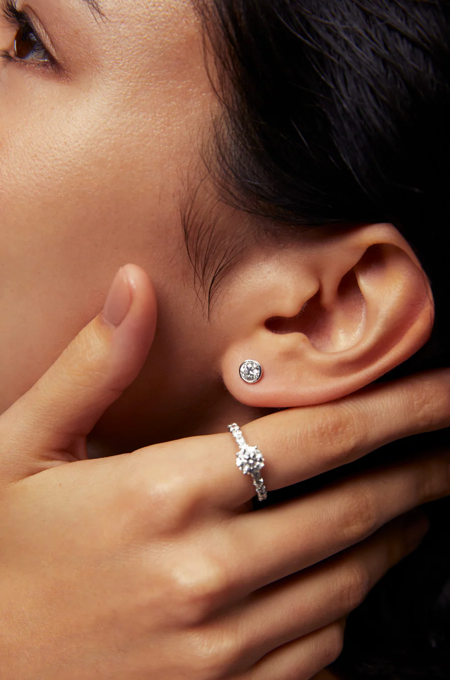 Bezel Studs Yellow Gold - Image 3