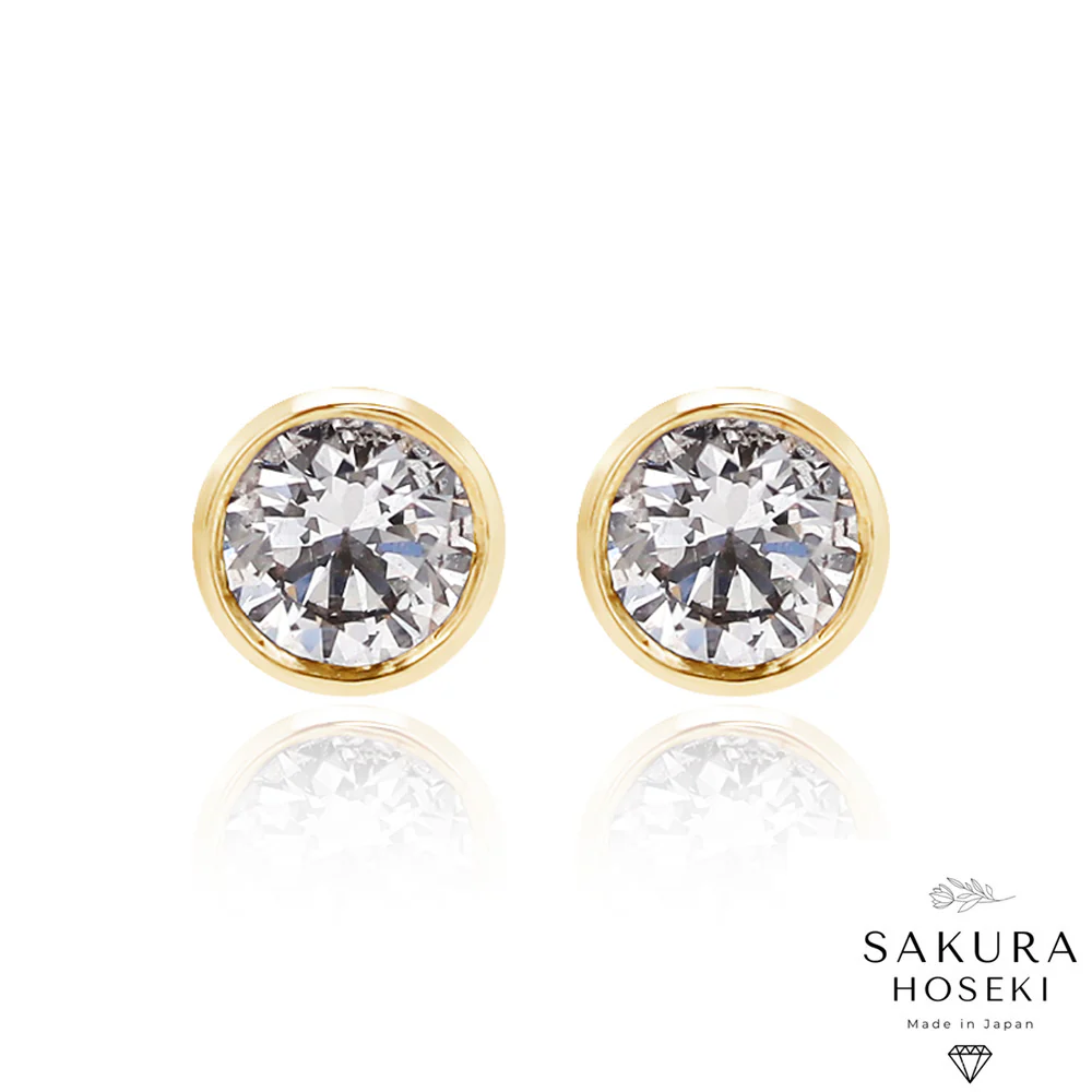 Bezel Studs Yellow Gold - Image 5