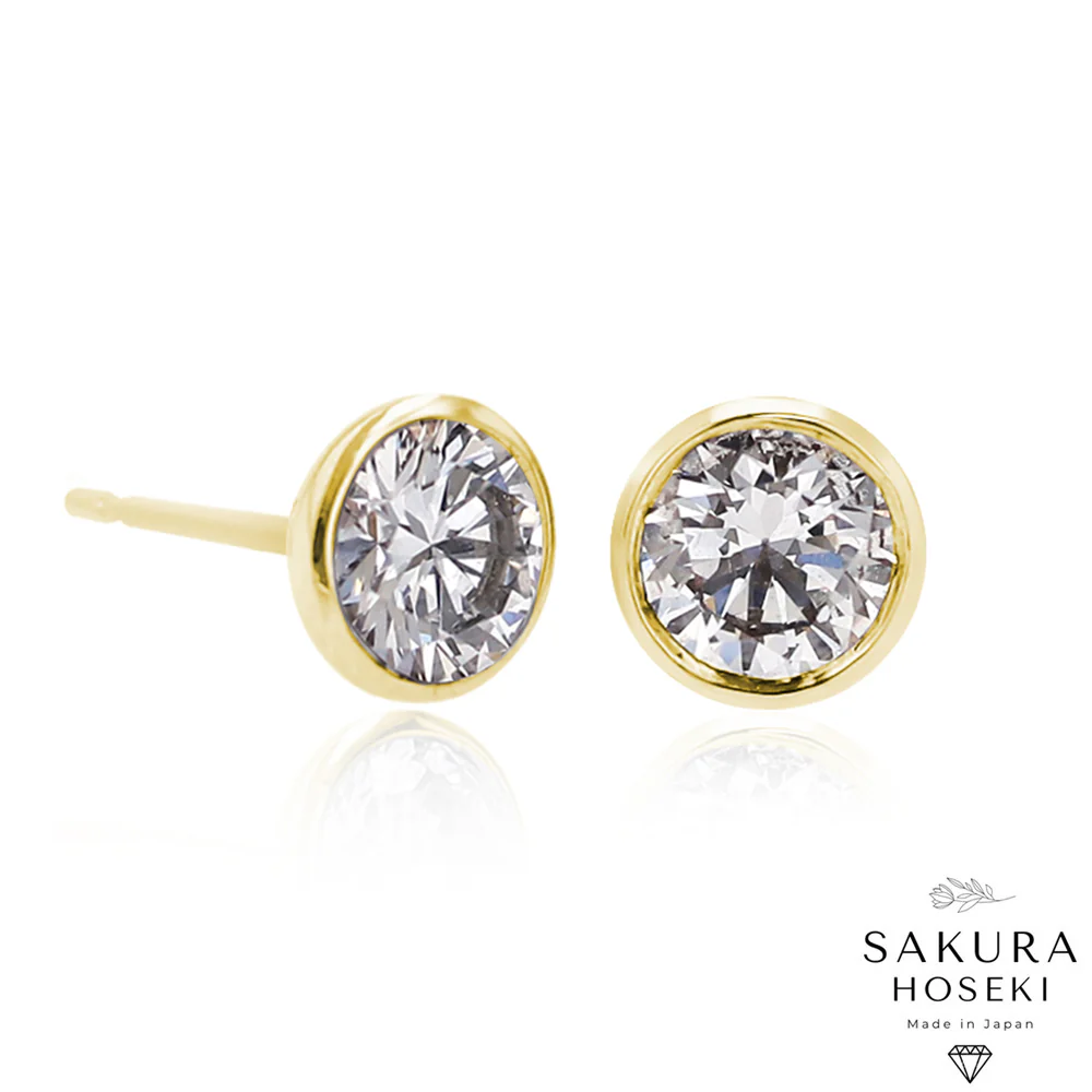 Bezel Studs Yellow Gold - Image 7