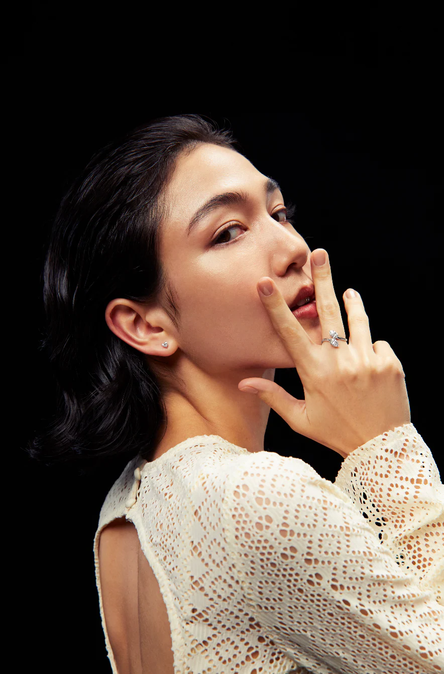 Double Pear Ring Rose Gold - Image 5