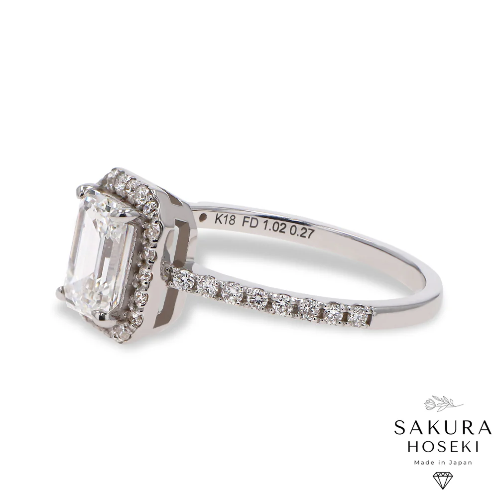 Emerald Ring White Gold - Image 3