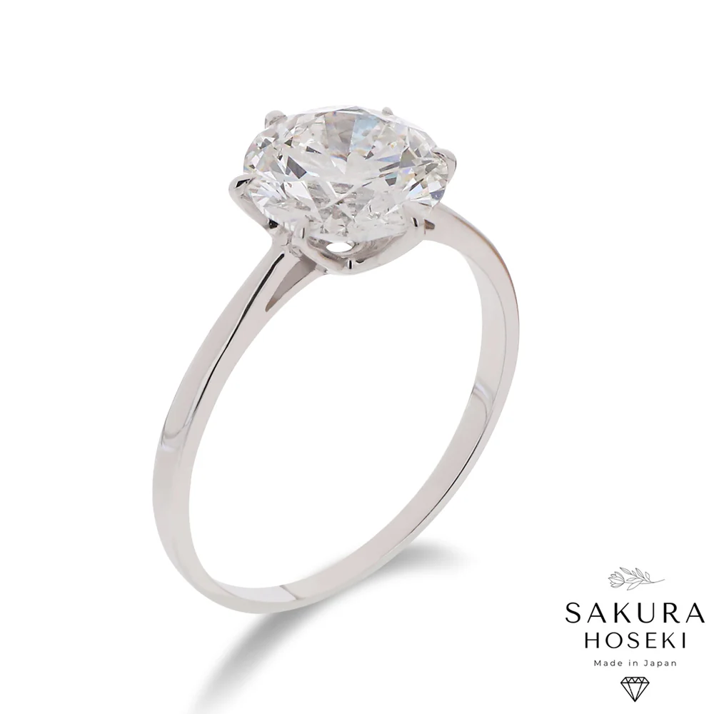 Solitaire Ring White Gold - Image 5
