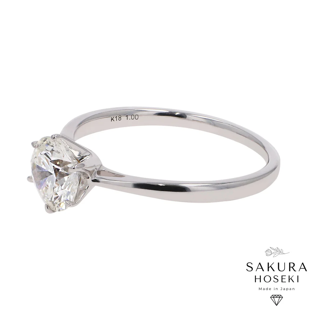 Solitaire Ring White Gold - Image 7