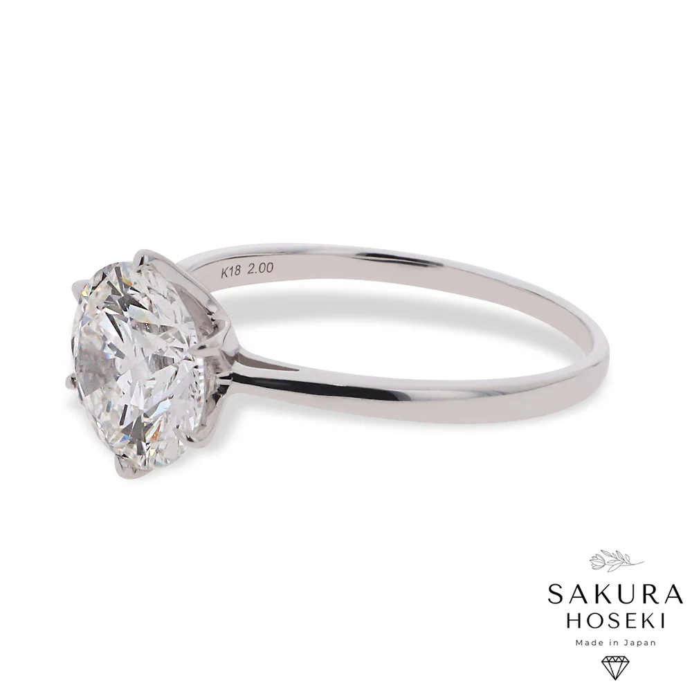 Solitaire Ring White Gold - Image 8