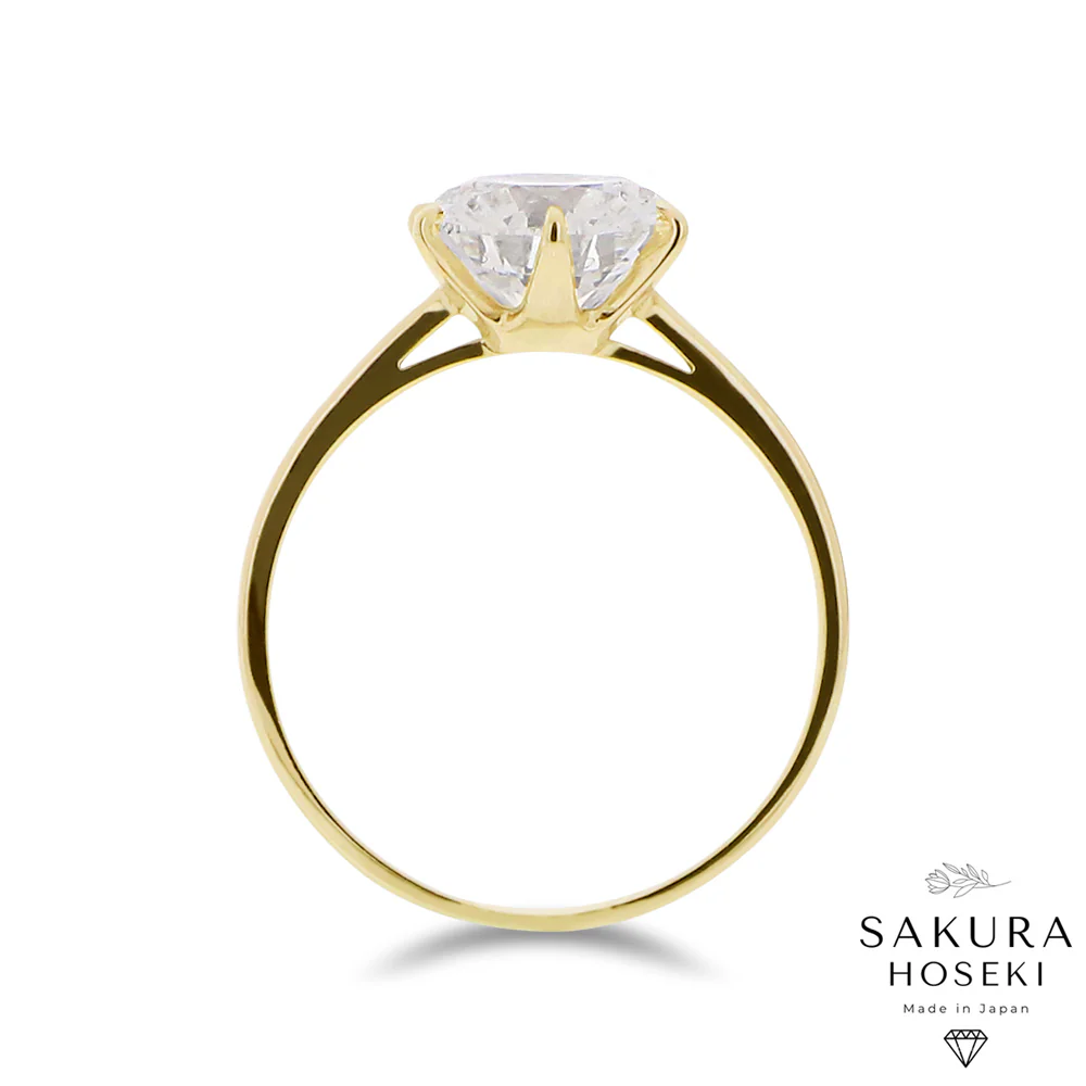Solitaire Ring Yellow Gold - Image 10