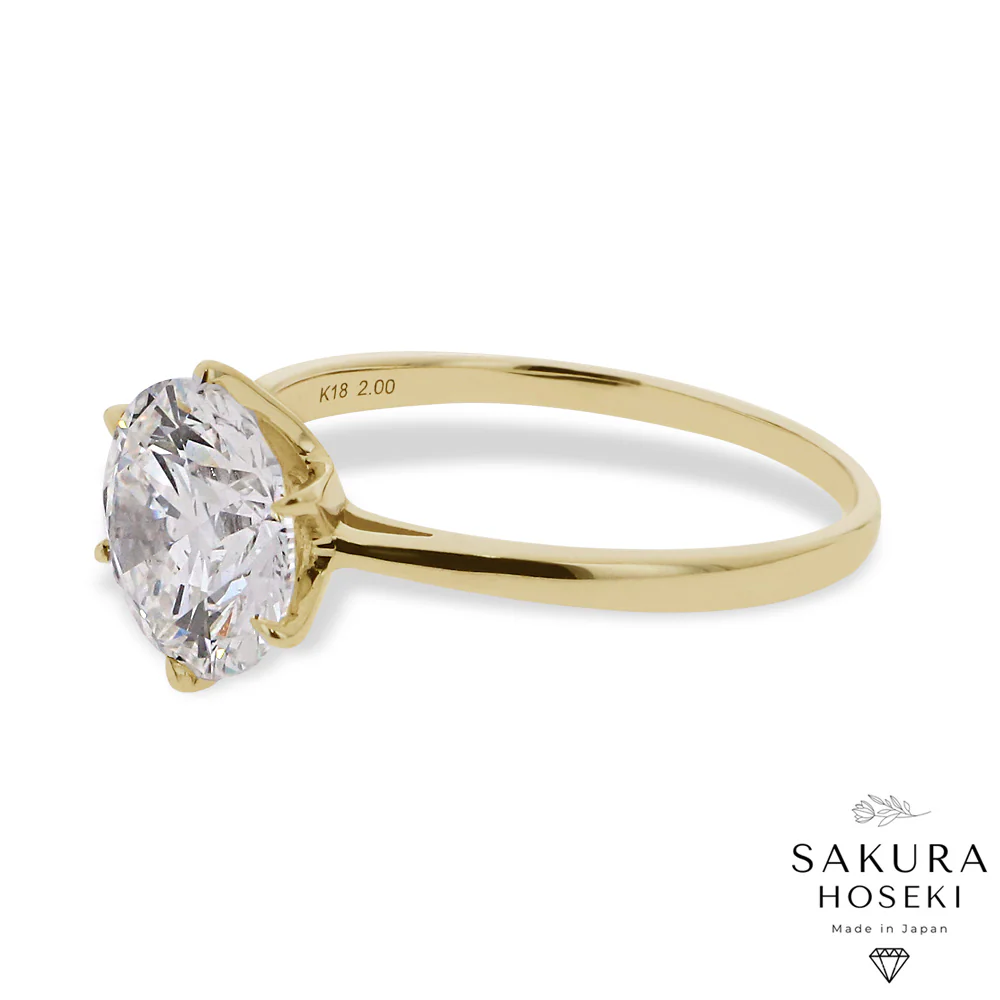 Solitaire Ring Yellow Gold - Image 8